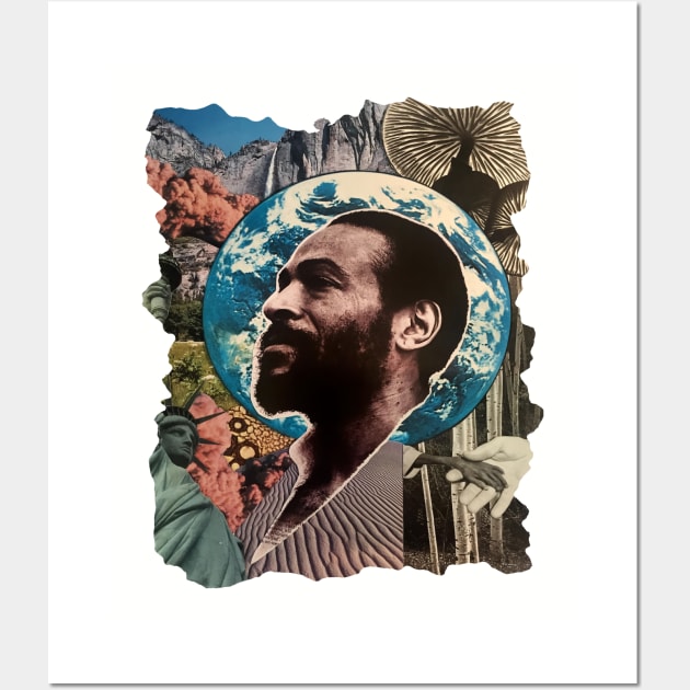 marvin gaye - vintage style Wall Art by Illustration Planet